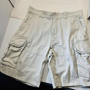 Ralph Lauren Polo Cargo  Shorts Mens 36 Beige Pockets 90s Y2K